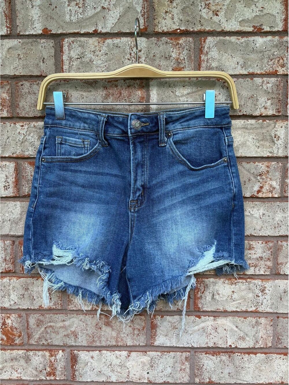 Risen Cut Off Distressed Jean Shorts Size S